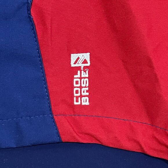 Majestic Cool Base Texas Rangers Half-Zip Pullover Jacket Windbreaker Mens Large - Picture 3 of 9